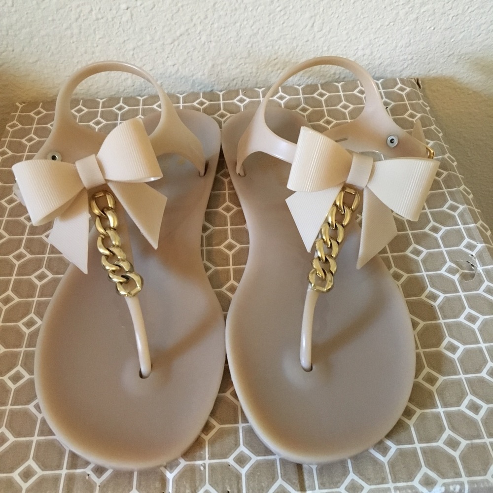 LAST CHANCE // Kate Spade Nude Jelly Sandals